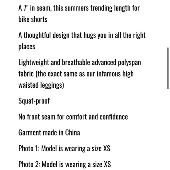 Azur Fit burgundy bike shorts size XS - BNWT - Picture 6 of 7